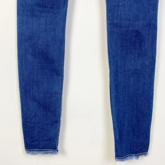 KANCAN DISTRESSED RAW CUFF SKINNY JEANS SIZE 26 - Picture 10 of 10